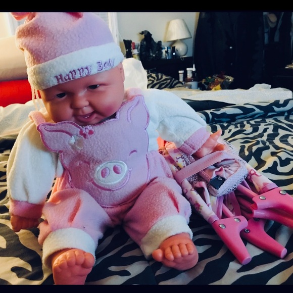 NO BRAND BABY GIRL DOLL W/2 IN ONE PLAYPEN/CRIB/BRAND NEW - Picture 5 of 9